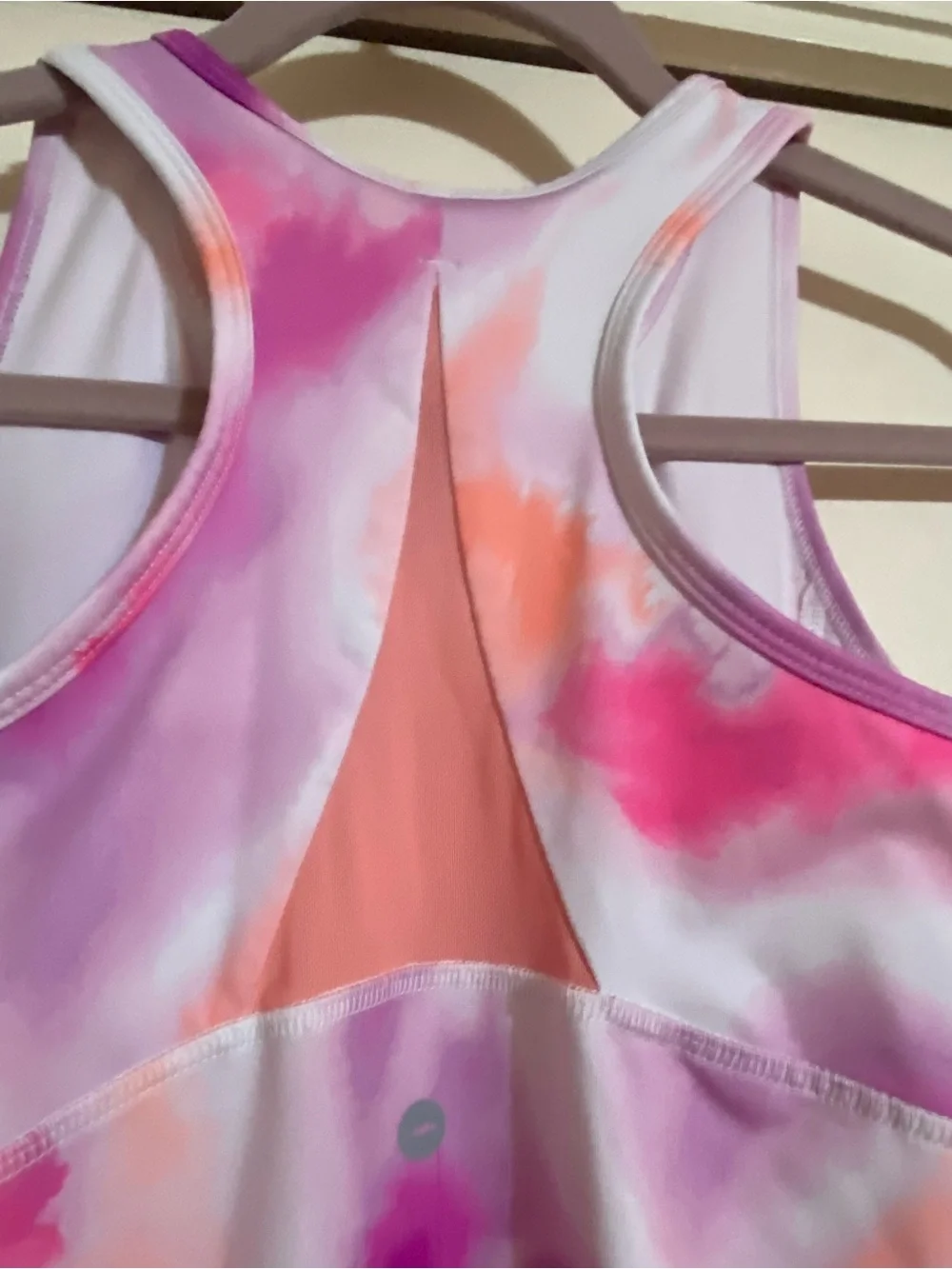 Avia Pink & Purple Tie-Dye Active Tank dress